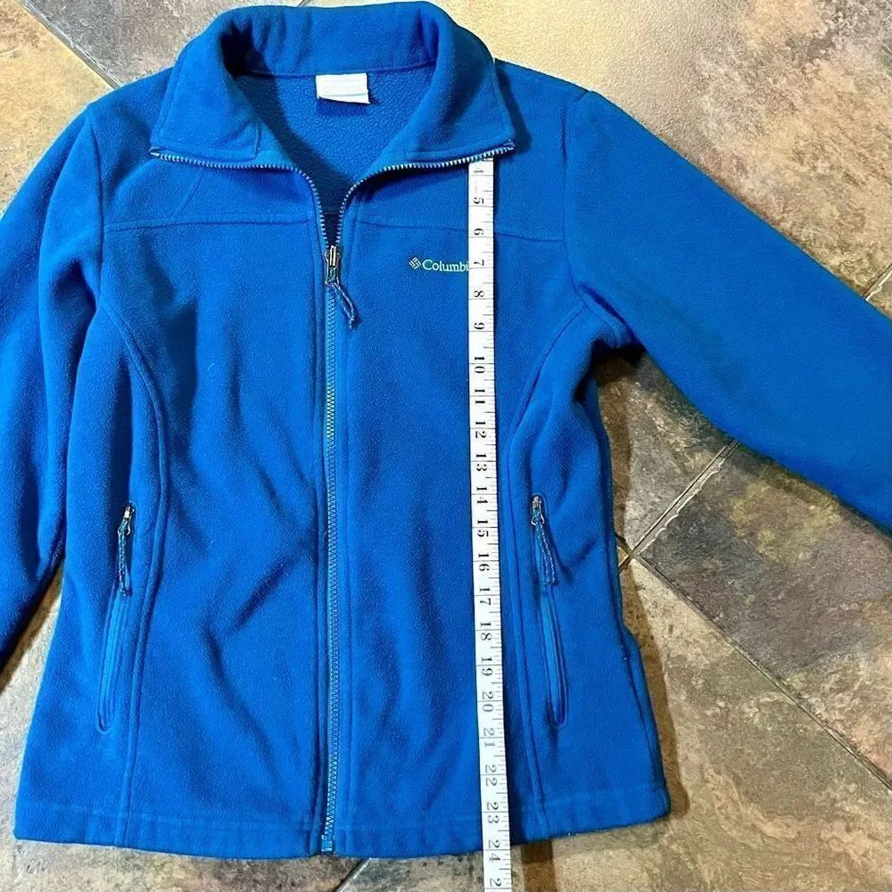 Columbia Turquoise Zip Up Cardigan Jacket Small - Picture 7 of 13